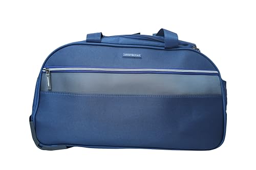 VIP Aristocrat Polyester Wheels Push Botton Duffle Trolley Bag 52