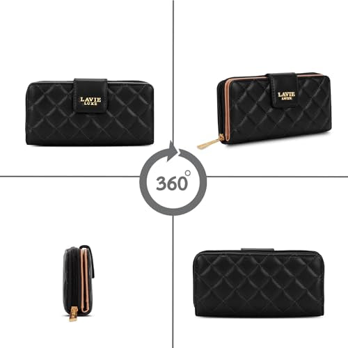 Lavie Luxe Purses Clutch Black