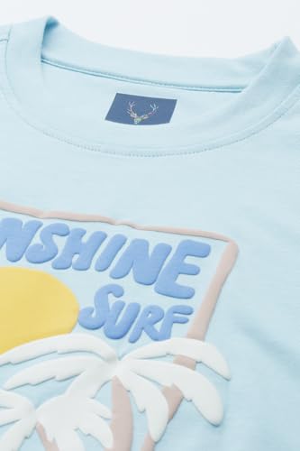 Allen Solly Boy's Regular Fit T-Shirt (ABKCCRGFA06015_Light Blue