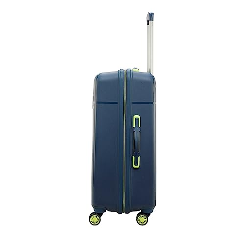 Skybags Cityscape 55 Polypropylene Hardshellsided Cabin Size Wheels Anti Theft Zipper Blue 4 Wheel Inline Suitcase, Large