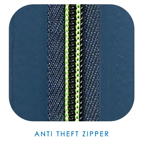 Skybags Cityscape 55 Polypropylene Hardshellsided Cabin Size Wheels Anti Theft Zipper Blue 4 Wheel Inline Suitcase, Large