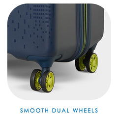 Skybags Cityscape 79 Polypropylene Hardsided Large Size Wheels Anti Theft Zipper Blue Suitcase