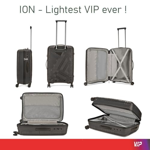 VIP ION Hardside Spinner Luggage Trolley, Lightweight PP Shell Suitcase, Flushed TSA Lock, Wheels, Water Repellant Zipper