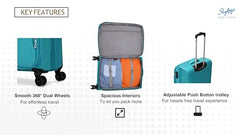 Skybags Polyester 4W Exp Strolley