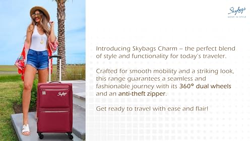 Skybags Polyester 4W Exp Strolley