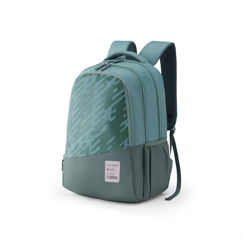Kamiliant by American Tourister Sync Casual Backpack with , Ergonomically Designed with Rain Cover for Men And Women - Green