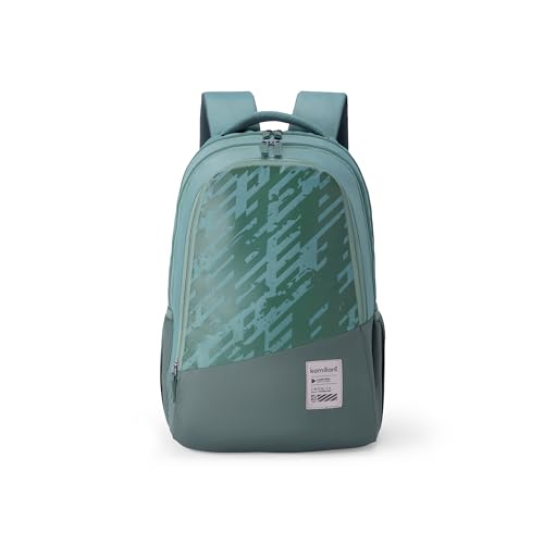 Kamiliant by American Tourister Sync Casual Backpack with , Ergonomically Designed with Rain Cover for Men And Women - Green