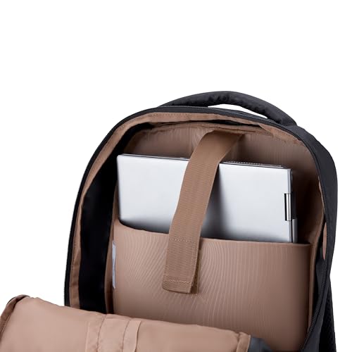 Kamiliant by American Tourister Bigwig Office Laptop Backpack with Laptop Compartment Ergonomically Designed with Rain Cover for Men And Women - Black