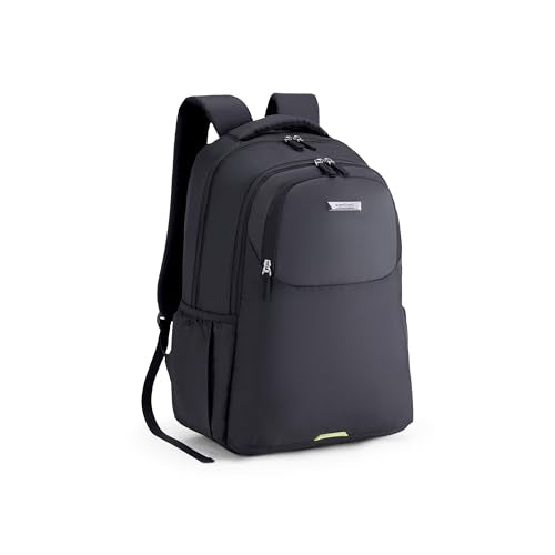 Kamiliant by American Tourister Bigwig Office Laptop Backpack with Laptop Compartment Ergonomically Designed with Rain Cover for Men And Women - Black