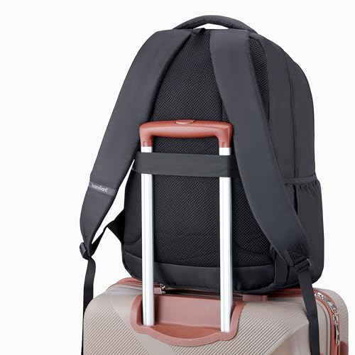 Kamiliant by American Tourister Bigwig Office Laptop Backpack with Laptop Compartment Ergonomically Designed with Rain Cover for Men And Women - Black