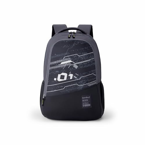 Kamiliant by American Tourister Peak Punch Casual Backpack with , Ergonomically Designed with Rain Cover for Men And Women - Black
