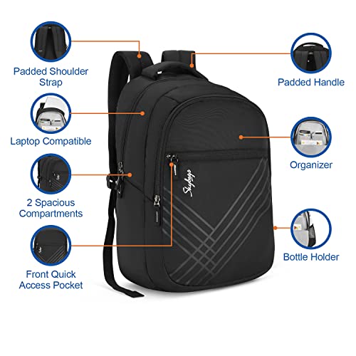 Skybags Chester New Laptop Backpack Black
