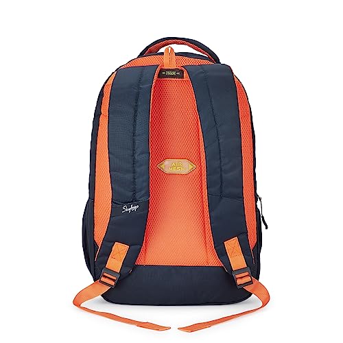 Skybags Strider Pro 27 Liters Backpack with 17 Inch Laptop Compatible for Men & Women, Rain Cover, Side Bottle Pockets, Adjustable Shoulder Strap & Padded Back with Air Mesh