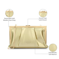 Lavie Luxe Purses Clutch Rose Gold