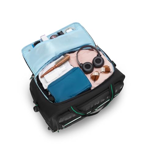 Skybags Muse 46 Liters Polyester 5  Medium Size | Stylish Duffel Trolley Bag with Two Wheels, Two Stage Push Button | Premium Zipper, Travel Bag| 3-Year International Warranty - Unisex