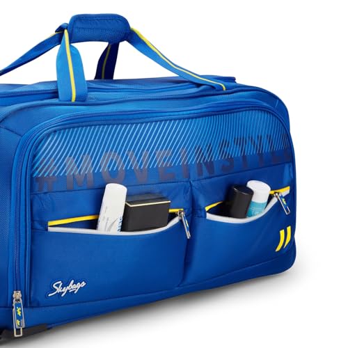 Skybags Muse 46 Liters Polyester 5  Medium Size | Stylish Duffel Trolley Bag with Two Wheels, Two Stage Push Button | Premium Zipper, Travel Bag | 3-Year International Warranty - Unisex
