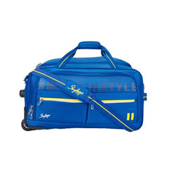 Skybags Muse 65 Liters Polyester Large Size | Stylish Duffel Trolley Bag with Two Wheels, Two Stage Push Button | Premium Zipper, Travel Bag | 3-Year International Warranty - Unisex