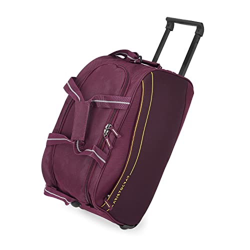 Aristocrat Polyester Solid Pattern Delta Dft 52 Hardshell Inlineskatewheel Suitcase/Trolley Bag