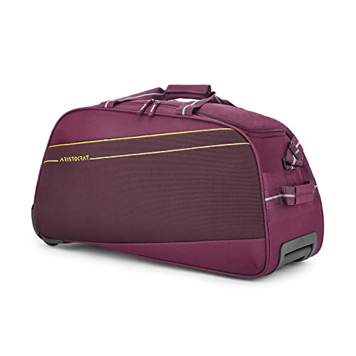 Aristocrat Polyester Solid Pattern Delta Dft 62 Duffle Bag