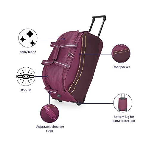 Aristocrat Polyester Solid Pattern Delta Dft 62 Duffle Bag