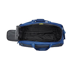 Aristocrat Polyester Solid Pattern In-Line Skate Delta Dft 62 Blue Hard Trolley Bag