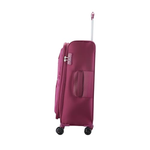 VIP Adept W Trolley Bag 69 Berry Polyester Medium With Spinner Wheels, Pink