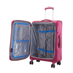 VIP Adept W Trolley Bag 69 Berry Polyester Medium With Spinner Wheels, Pink
