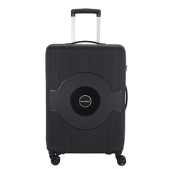 Kamiliant Polypropylene KAM Hard Shell Wheels Double Spinner Suitcase Might DW SP6 Black,Medium