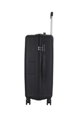 Kamiliant Polypropylene KAM Hard Shell Wheels Double Spinner Suitcase Might DW SP6 Black,Medium