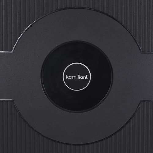 Kamiliant Polypropylene KAM Hard Shell Wheels Double Spinner Suitcase Might DW SP6 Black,Medium