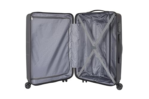 Kamiliant Polypropylene KAM Hard Shell Wheels Double Spinner Suitcase Might DW SP6 Black,Medium