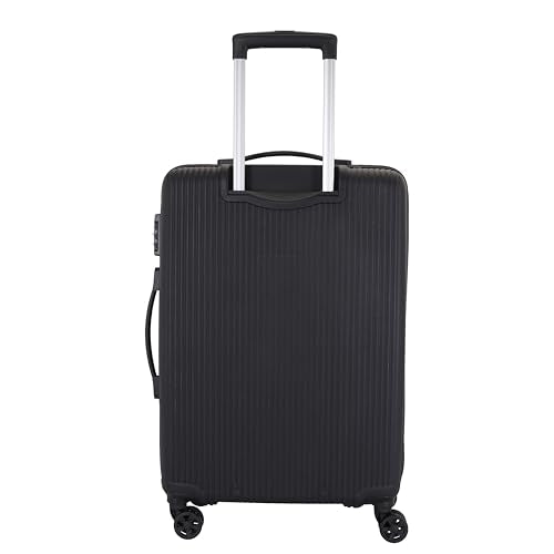 Kamiliant Polypropylene KAM Hard Shell Wheels Double Spinner Suitcase Might DW SP6 Black,Medium