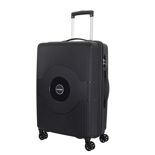 Kamiliant Polypropylene KAM Double Spinner Wheels Hard Shell Suitcase Might DW SP79 Black,Large
