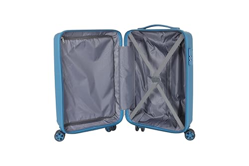 Kamiliant Polypropylene KAM Hard Shell Wheels Double Spinner Suitcase Might DW SP6 DEEP Ocean,Blue,Medium