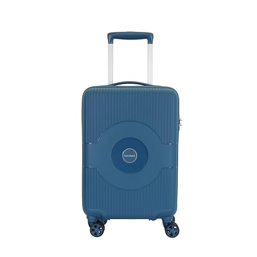 Kamiliant Polypropylene KAM Hard Shell Wheels Double Spinner Suitcase Might DW SP6 DEEP Ocean,Blue,Medium
