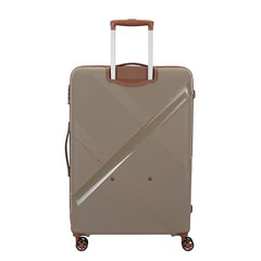 Kamiliant Polypropylene KAM Double Spinner Wheels Hard Shell Suitcase Falcon DLX SP55TSA Beige,Small,