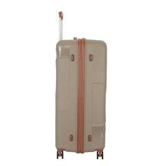 Kamiliant Polypropylene KAM Double Spinner Wheels Hard Shell Suitcase Falcon DLX SP55TSA Beige,Small,