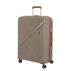 Kamiliant Polypropylene KAM Double Spinner Wheels Hard Shell Suitcase Falcon DLX SP55TSA Beige,Small,