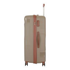 Kamiliant by American Tourister Falcon DLX Medium with TSA Lock & Wheel & Internal Organiser, Hard PP Check-in Suitcase for Travel/Trolley Bag with Double Wheel- Beige