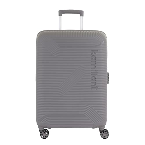 Kamiliant 3PC KAM Double Spinner Wheels Hard Shell Suitcase Nexus DW Set Light Gry,Grey, Small, Medium and Large,