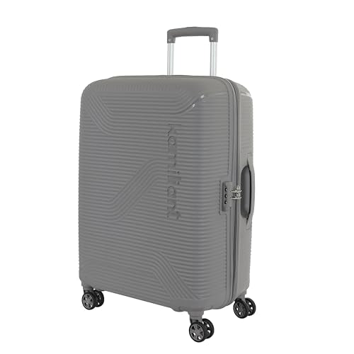 Kamiliant 3PC KAM Double Spinner Wheels Hard Shell Suitcase Nexus DW Set Light Gry,Grey, Small, Medium and Large,
