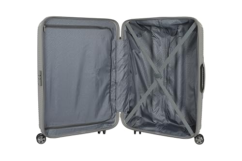 Kamiliant 3PC KAM Double Spinner Wheels Hard Shell Suitcase Nexus DW Set Light Gry,Grey, Small, Medium and Large,