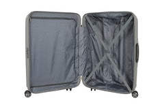 Kamiliant 3PC KAM Double Spinner Wheels Hard Shell Suitcase Nexus DW Set Light Gry,Grey, Small, Medium and Large,