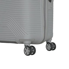 Kamiliant 3PC KAM Double Spinner Wheels Hard Shell Suitcase Nexus DW Set Light Gry,Grey, Small, Medium and Large,