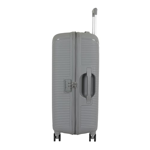 Kamiliant 3PC KAM Double Spinner Wheels Hard Shell Suitcase Nexus DW Set Light Gry,Grey, Small, Medium and Large,