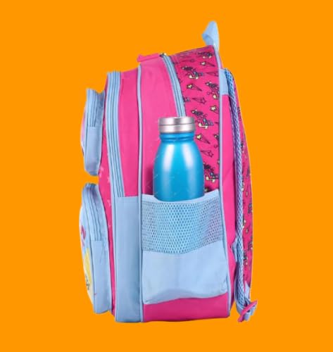 STRIDERS Barbie Glam School Backpack for Kids | Stylish Durable Lightweight Bag | Padded Comfortable Straps & Spacious Compartments | Ideal for School Tution Picnic & Play