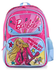 STRIDERS Barbie Glam School Backpack for Kids | Stylish Durable Lightweight Bag | Padded Comfortable Straps & Spacious Compartments | Ideal for School Tution Picnic & Play