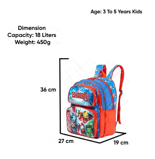 STRIDERS Avengerrs Kids School Backpack Stylish, Durable, and Hero-Inspired