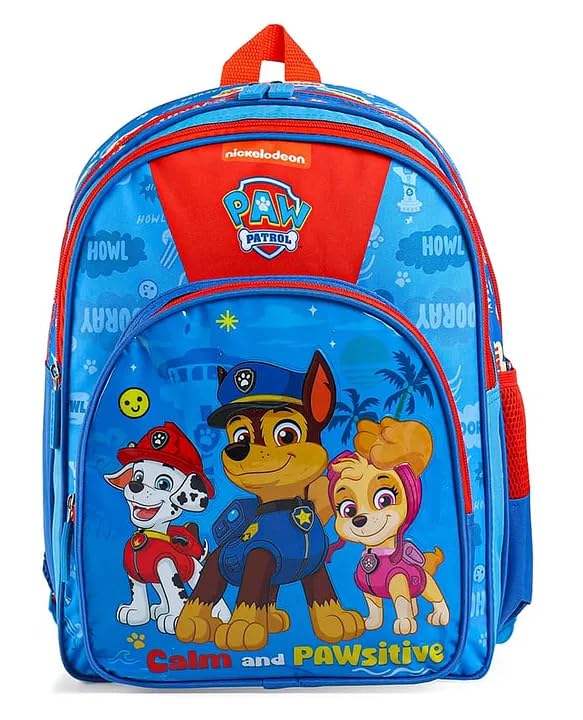 STRIDERS Paw Patrol Kids Backpack  Lightweight, Durable School Bag with Padded Comfortable Straps & Spacious Compartments  Perfect for Toddlers & Preschoolers  Ideal for Age 6 Years  16 inches