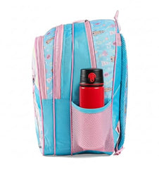 STRIDERS Frozen School Backpack for Kids | Lightweight Durable Backpack | Padded Comfortable Straps & Sparkling Elsa & Anna Design | Spacious Compartments for School Essentials | 1 inches